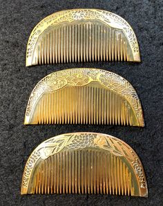 Vintage Japanese Kushi Comb Kanzashi 3 items Kimono Hair Ornament Japan #700 | eBay Japanese Hair Comb, Gold Japanese Aesthetic, Japanese Hair Accessories Traditional, Beautiful Skin Face, Alex Gaboury, Low Bun Hairstyle, Japan Accessories, Updos Hairstyles, Japanese Kanzashi