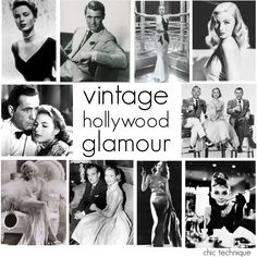 vintage hollywood glamour pictures in black and white