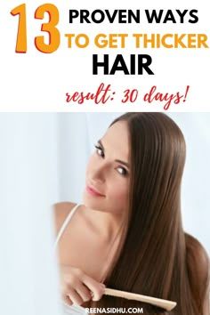 How To Thicker Hair, How To Make Thicker Hair, How To Help Thicken Hair, Make Hair Thicker Remedies, Diy Thicker Hair, How To Thicken Hair Fast, Best Way To Thicken Hair, How To Get Thicker And Longer Hair, Help Hair Grow Thicker