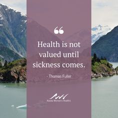 a quote on health is not valued until sickness comes