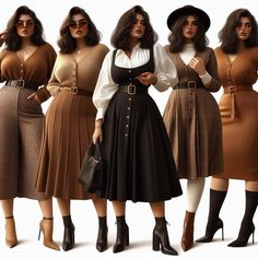 Plus Fall Work Outfits, Academia Formal Outfit, Autumn Outfits Formal, Winter Wear Plus Size Women, Theatrical Romantic Plus Size Outfit, Mid Size Autumn Outfits 2024, Plus Size Apostolic Outfits, Soft Feminine Outfits Plus Size, Stylish Formal Wear Women