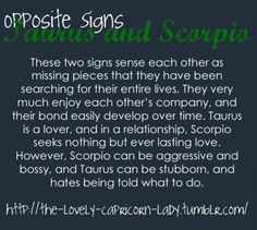 a sign that says opposite signs and scorpios on it, with the words opposite