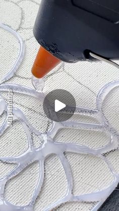 a video demonstrating how to use an applique machine on a rug or carpet