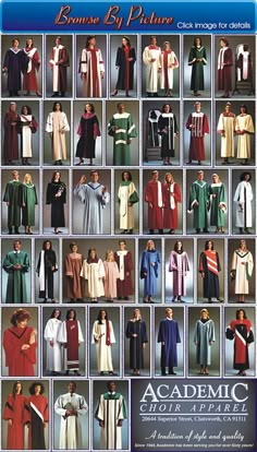 Browse Choir Robes, Pictures Choir Uniform Ideas Church, Academic Robes, Church Lobby Design, Choir Robes, Clergy Women, Choir Uniforms, Priest Robes, Choir Dresses, Draco And Hermione Fanfiction