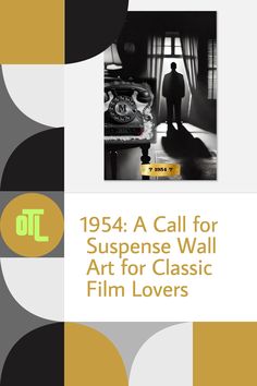 Searching for the perfect Christmas gift for a film buff? 🎥✨ 'A Call for Suspense' from the Echoes & Spotlights collection is a stylish nod to 1954’s classic thrillers. Add a touch of mystery under the tree this year! Shop now on seatfillershop.com. #ChristmasGiftIdeas #FilmBuffGifts #ClassicCinema Vintage Phone, Film Lovers, Film Buff, Under The Tree, Timeless Gifts, A Call