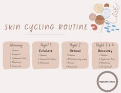 Skin Cycling Routine, Skin Cycling, Skin Advice, Skin Care Routine Order, Basic Skin Care Routine, Skin Routine, Body Skin Care Routine, روتين العناية بالبشرة, Beauty Skin Care Routine