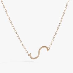 14kt Gold Over .925 Sterling Silver S Necklace Initial, Neck Stack, Jewelry Style Guide, Initial S, Glam Gifts, S Necklace, Necklace Initial, Charm Rings, Charm Bangle