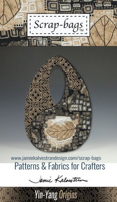 an image of some type of bag with the words scrap bags written in black and white