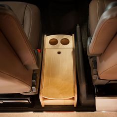 the seats in this vehicle are made from wood