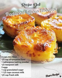 Recipe Deli, Pilipino Food Recipe, Filipino Kakanin, Bibingka Recipe, Easy Filipino Recipes, Filipino Snacks, Food Filipino