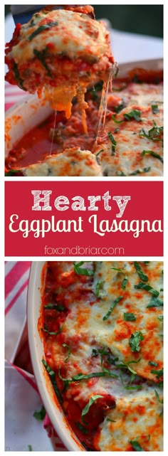 hearty eggplant lasagna is an easy and delicious appetizer