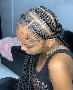 Haircut Tip, Braided Hairstyles For Black Women Cornrows, Feed In Braids Hairstyles, Cute Box Braids Hairstyles, Quick Braided Hairstyles, Feed In Braid, Girls Hairstyles Braids, Natural Hair Styles Easy, Girls Braids