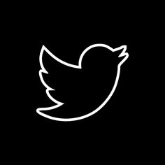 a black and white photo of a twitter logo