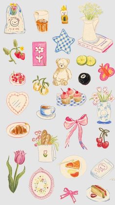 Cute Wallpaper, 캐릭터 드로잉, Phone Wallpaper Patterns, Cute Patterns Wallpaper, Art Collage Wall, Iphone Background Wallpaper, Cute Backgrounds, Pottery Painting