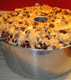 a cake in a pan on a table