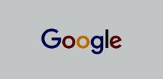 the google logo is shown on a gray background with red, yellow and blue letters