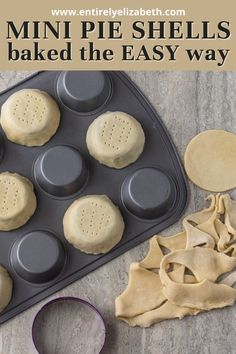 mini pie shells baked in the easy way