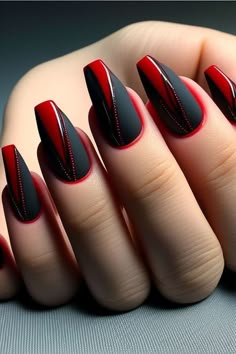 Click on image for buy nail ❤️❤️❤️ Black Chrome Nails, Shiny Nails Designs, Nail Vinyls, Nagel Design, Art Deco Nails, Fingernail Designs, Punk Nails, Elegant Nail Designs, Summer Nail Ideas