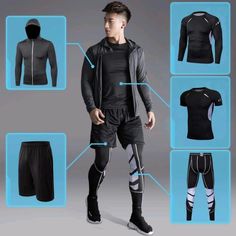 Compression Sportswear, Tracksuits For Men, Sports Fabric, Body Sweat, Gym Workout Outfits, Legging Sport, Compression Pants, Strong Body