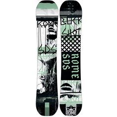 a snowboard with an image of a woman's face on the front and side