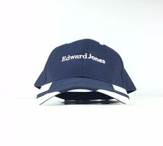 Edward Jones Embroidered Baseball Cap Adj Men’s Size  Pre-owned. Carefully hand-washed  100% Cotton  Hassle-free 30-day return policy Edward Jones, Blue Baseball Cap, Investment Company, Investment Companies, Embroidered Baseball, Embroidered Baseball Caps, Baseball Cap, Caps Hats, Investment