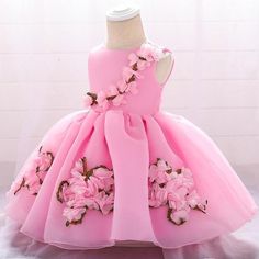 Baby Tutu Dresses, Baby Girl Princess Dresses, Pink Flower Girl Dresses, Toddler Flower Girl Dresses, 파티 드레스, Girl Dress Patterns, Princess Ball Gowns