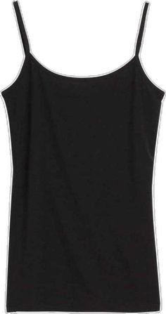 Black Gap Top For Summer, Casual Black Cami Top, Gap Black Summer Top, Black Stretch Camisole For Summer, Casual Black Tops With Tank Straps, Black Casual Tank Top With Straps, Spring Black Tops By Gap, Casual Black Top With Tank Straps, Trendy Black Cami Top