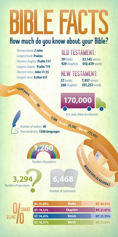 the bible's most important things to know about your bible infographical poster