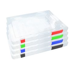 PRICES MAY VARY. 📄 PACKING LIST: Includes 4 file boxes. Dimensions: 11.8*8.85*0.78in/30*22.5*2cm. Ideal for storing A4 size documents. 📄 PP MATERIAL: These plastic boxes are made of high quality PP material, not easy to deform, durable and well-sealed. 📄 4 COLORS: There are four file boxes in our package, and the color of each buckle is different (red, green, blue, and black) to facilitate us to distinguish the files, coupled with the transparent box body, it is clear and clear, and it is easy to find the files. 📄 SNAP LOCK DESIGN: The plastic file box is designed with a snap lock, a large snap and a small snap can be tightly closed to prevent items from falling. 📄 MULTI-PURPOSE: These A4 plastic boxes can store magazines, photos, stamps, envelopes, invoices, receipts, bills, CDs, dec Small Apartment Desk, Apartment Desk, Scrapbook Paper Storage, File Boxes, Transparent Box, File Box, Paper Storage, Embossing Folders, Storage Organizer