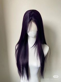 Dark Purple Hairstyles, Dark Purple Hair Color, Dark Purple Hair, Dyed Hair Purple, Plum Hair, Cute Hair Colors, Hair Tint, Hair Inspiration Long, Hair Mistakes