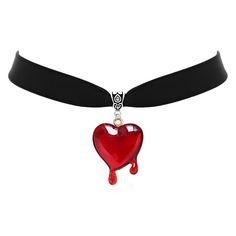 PRICES MAY VARY. Dropping Blood Heart Choker: This blood dripping love necklace is vampire style, the pendant is a red heart dripping blood, the red heart represents love and passion, and the design of dripping blood effect enhances this implication, gothic design and dripping blood The combination of effects brings a visual impact and a very personal charm. Reliable Material: This necklace is made of high quality acrylic and black velvet, The black velvet necklace is made of suede material, whi Vampire Accessories, Heart Dripping, Blood Effect, Dripping Heart, Vampire Style, Blood Heart, Vampire Necklace, Vampire Jewelry, Dripping Blood