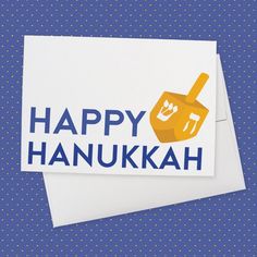 a happy hanukkah card with an image of a honey pot and the words happy hanukkah on it