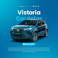 a blue car with the words visiteria cauterlar on it