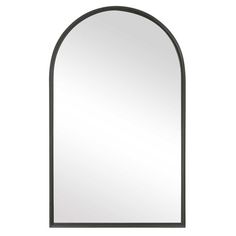 an arched mirror on a white background