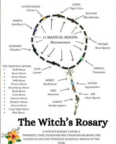 Diy Witchy Jewelry, Witch Jewelry Diy, Witch Rosary, Witches Rosary, Norse Witch, Wicca Goddess, Spirit Witch, Wicca Jewelry