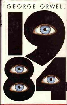 the cover of george orwell's book, 948 with two blue eyes