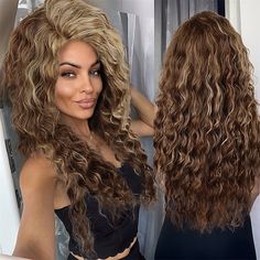 Category:Synthetic Wig; Gender:Men's; Wig Type:Cosplay Wig; Occasion:Daily Wear,Party / Evening,Vacation,Birthday,Cosplay Costumes; Age Group:Adults; Cosplay Works:80S; Color Shade:Blonde,Brown,Ombre; Hair Material:Synthetic Hair; Cap Construction:Machine Made; Texture:Curly; Length:Long; Features:Soft,Cosplay,Natural,Comfortable,Fluffy; Heat Resistant:Yes; Listing Date:08/14/2023; Cap Circumference:; Front to Back:; Nape of Neck:; Side to Side Across Forehead:; Side to Side Over Top:; Temple to Ombre Ash Blonde, Wigs For White Women, Blonde Curly Wig, Brown To Blonde Ombre, Vacation Birthday, Wig Costume, Party Wig, Wavy Wigs, Costume For Women