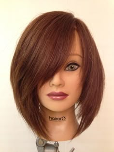 Tokyo Bob Series front Medium Length Brown Hair, Angled Bobs, Chic Short Hair, New Haircuts, Cut My Hair, Crazy Hair, Hair Dos, Hair Cut