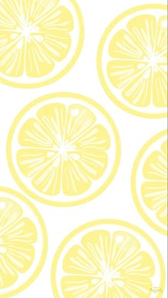 an image of lemon slices in yellow and white colors on a white background for wallpaper