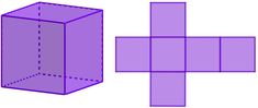 an object is shown in the shape of a cube and it's cut out