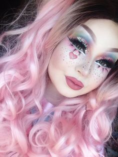 Pastel Clown Makeup, Pastel Clown, Harajuku Makeup, Pastel Goth Makeup, Pastel Cottage, Galaxy Makeup, Cottage Witch, Sugarpill Cosmetics, Anime Makeup