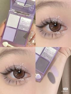 ‼️NOT MINE‼️purple glitter grunge anime makeup look #makeup Glitter Grunge, Grunge Anime, Inspo Makeup, Learn Makeup, Anime Makeup, Purple Makeup, Eye Makeup Designs