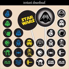 darth vader and other star wars stickers