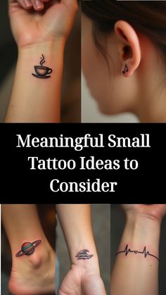 Meaningful Small Tattoo Ideas to Consider Black And White Womens Tattoos, Small Cover Up Tattoo Wrist, Small 2x2 Tattoo Ideas For Women, My Person Tattoo Ideas, Leaving Home Tattoo, Thoughtful Tattoo Ideas, Deep Meaningful Tattoos For Women Sleeve, Simple Cover Up Tattoos For Women, Small Meaningful Matching Tattoos