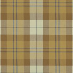 a tan and blue plaid fabric