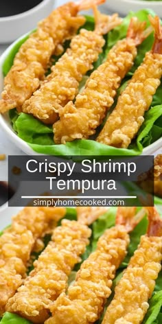 crispy shrimp tempura is an easy appetizer that's ready in under 30 minutes