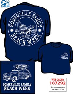 a t - shirt with an image of a truck and the words, sandyville family beach