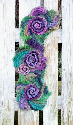 Crochet Flower Scarf, Crochet Unique, Crochet Faces, Crochet Braid Styles