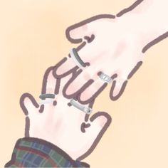 two hands touching each other with their fingers