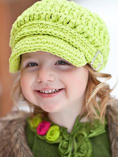 Lime Green Buckle Newsboy Cap Crochet Pumpkin, Stylish Hats, Newsboy Cap, Knitting For Kids, Fall Photos, Kids Hats, Crochet Accessories, Knit Hat, Family Pictures